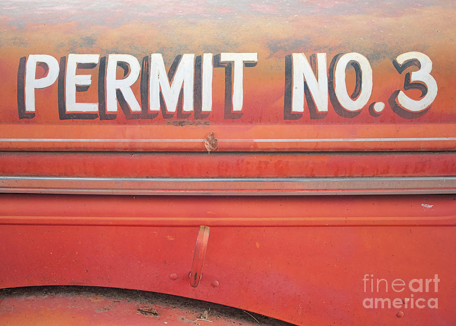 Permit No 3 Photograph by Andrea Smith