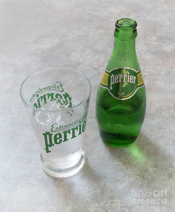Perrier Water Photograph by Bryan Attewell