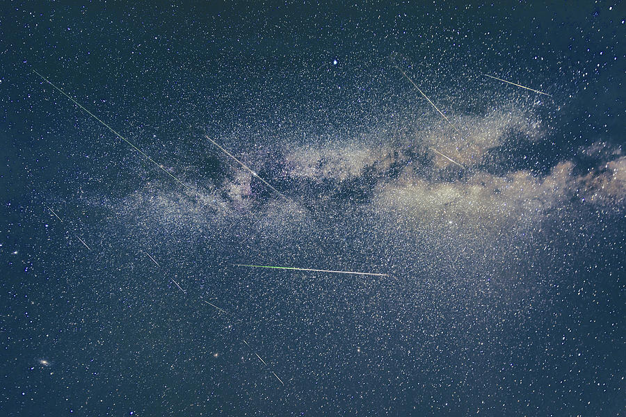 Perseid Meteors Photograph by Geoffrey Ferguson