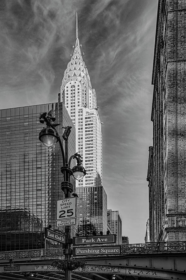 Pershing Square NYC BW Photograph by Susan Candelario