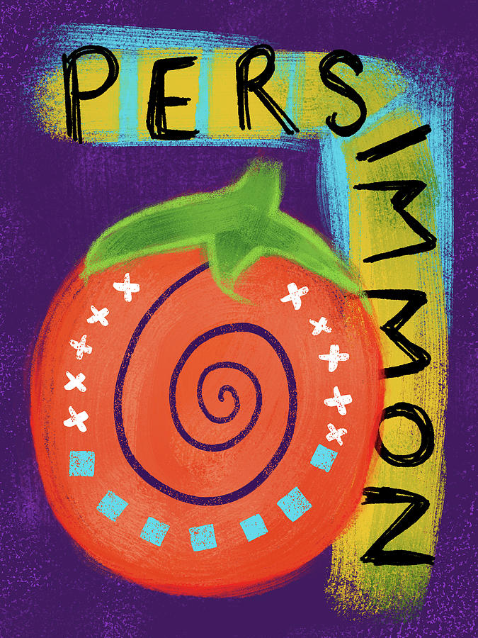 Persimmon Fruit – Art Print For Sale
