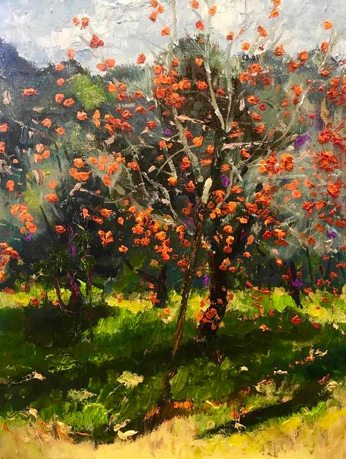 orange orchard painting