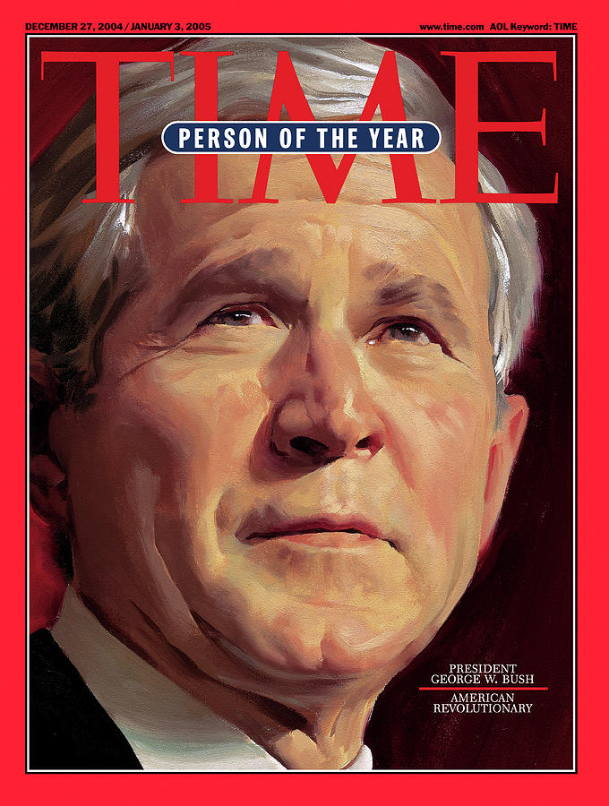 2004 Person of the Year - George W. Bush Photograph by Illustration for TIME by Daniel Ade