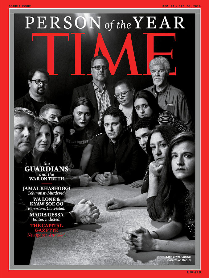 2018 Person of the Year The Guardians, The Capital Gazette Photograph by Photograph by Moises Saman Magnum Photos for TIME
