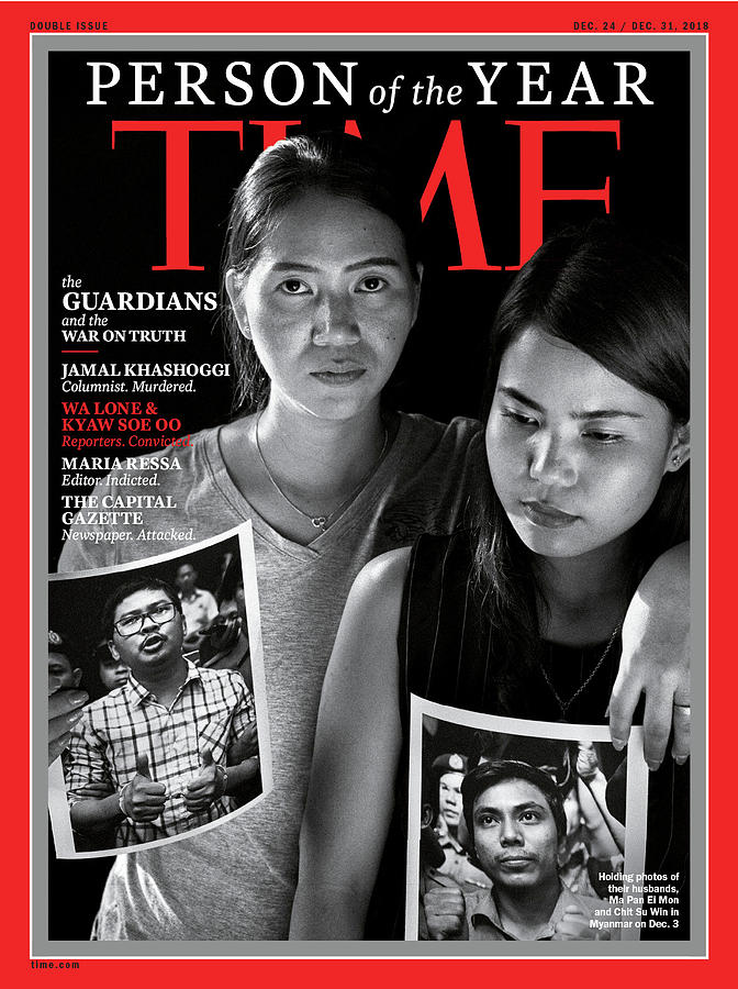 2018 Person of the Year The Guardians,The Capital Gazette Photograph by Photograph by Moises Saman Magnum Photos for TIME
