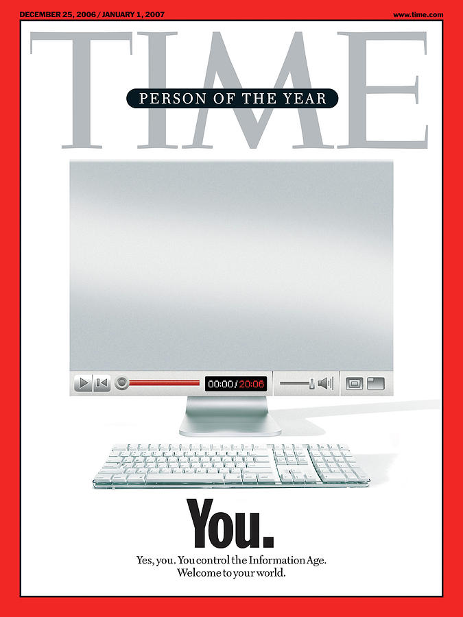 2006 Person of the Year - You. Photograph by Photo Illustration for Time by Artur Hochstein with photographs by Spencer Jones Glasshouse