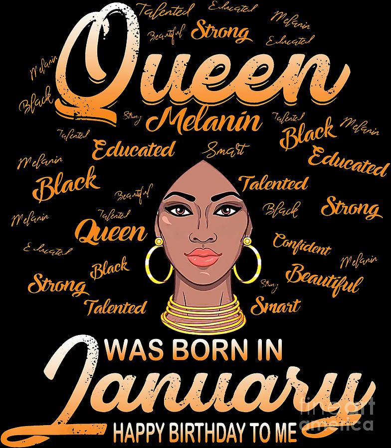 Personalized January Birthday png, A Queen Was Born In January, January ...