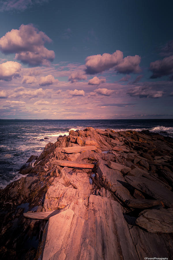 Perspective Maine Coastline  Photograph by Debra Forand