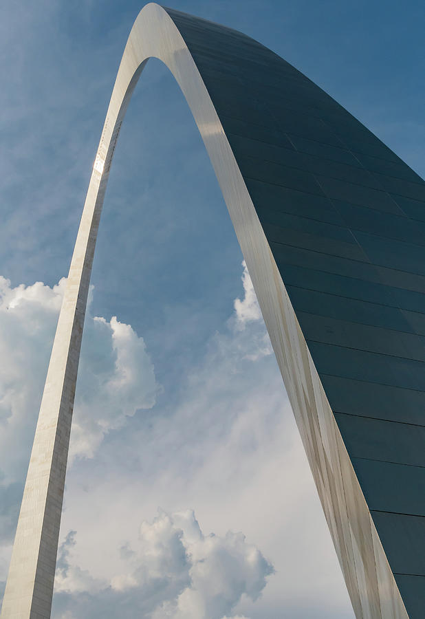 Perspective of Gateway Arch from Leg Photograph by Kelly VanDellen