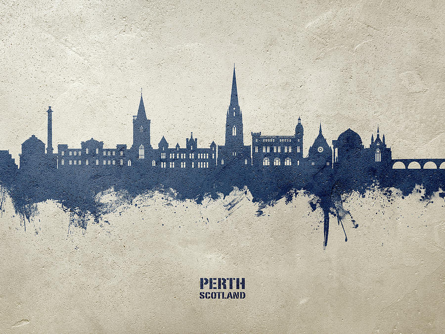 Perth Scotland Skyline #62 Digital Art by Michael Tompsett