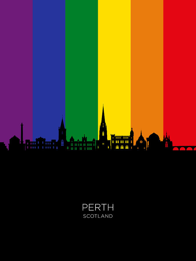 Perth Scotland Skyline #72 Digital Art by Michael Tompsett