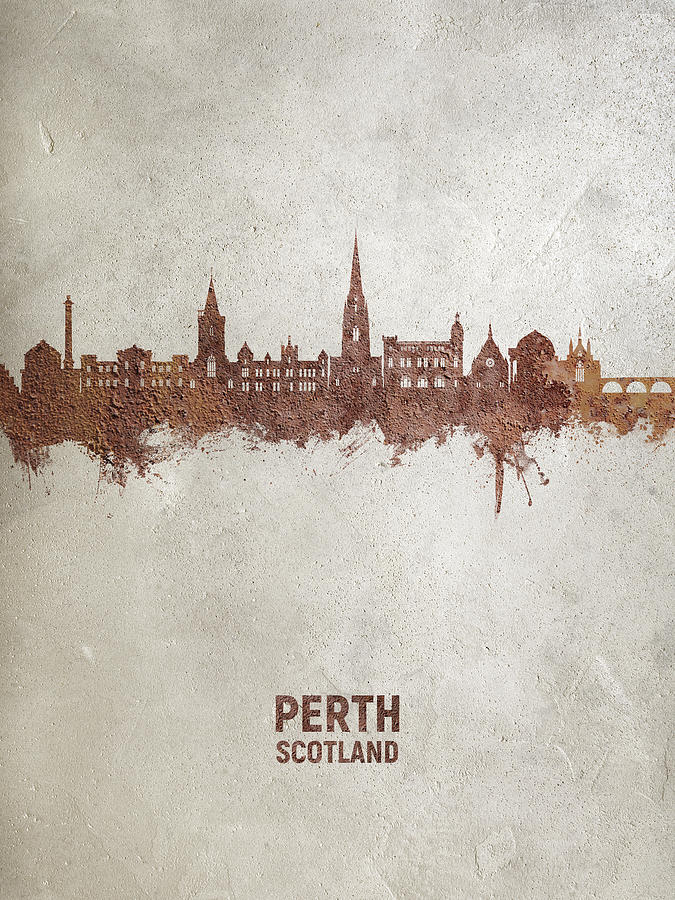 Perth Scotland Skyline #89 Digital Art by Michael Tompsett