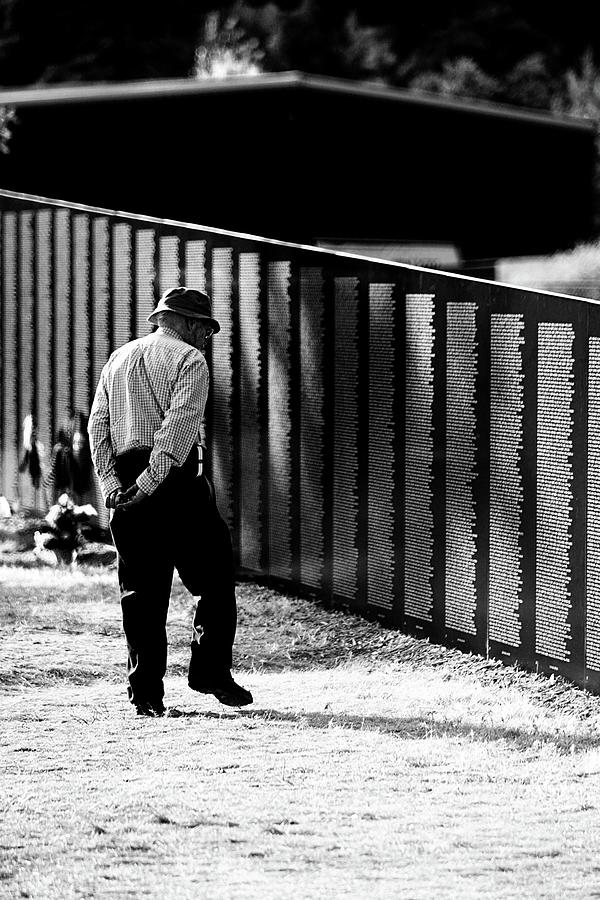 Perusing the Names of the fallen Photograph by Michael Richards | Fine ...