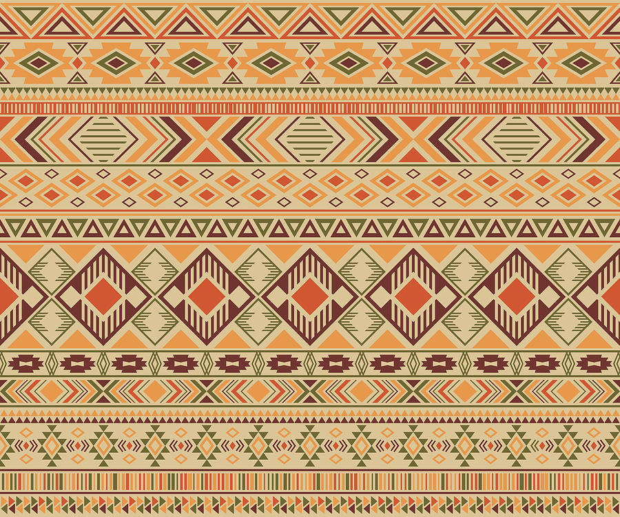 Peruvian american indian pattern tribal ethnic motifs geometric seamless  background. Modern native american tribal motifs textile print ethnic  traditional design. Navajo symbols fabric print. Drawing by Julien - Pixels