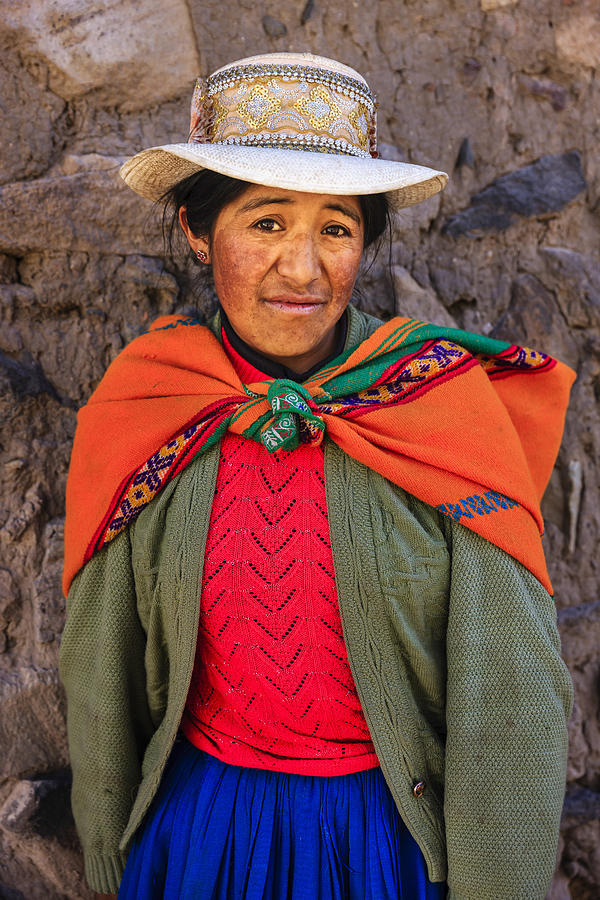 Peruvian woman near Colca Canyon Photograph by Bartosz Hadyniak