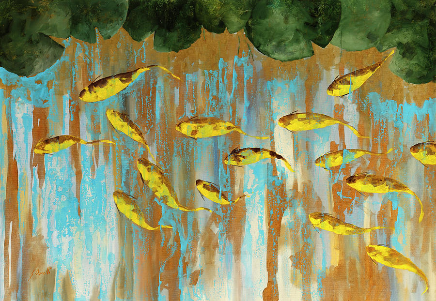 pesci dallUcraina Painting by Guido Borelli