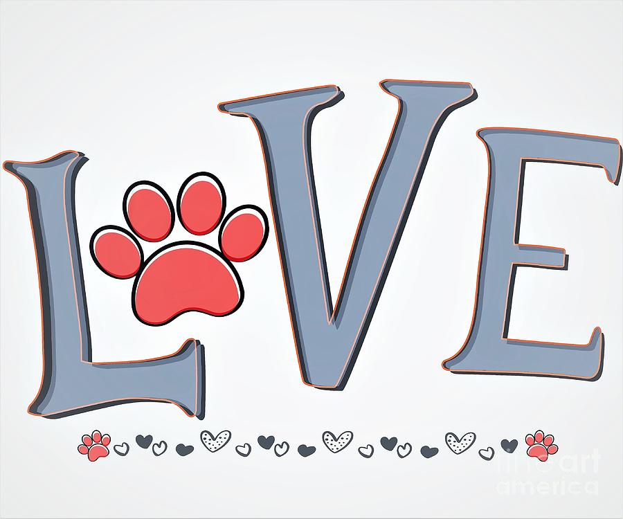 Pet Love Digital Art