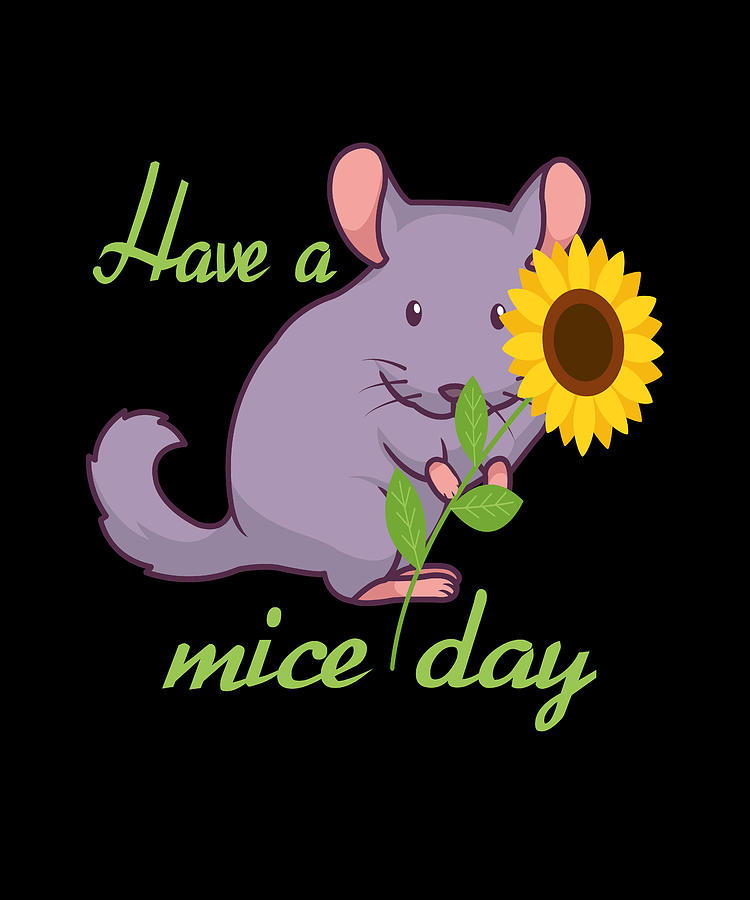 Pet Mice Funny Sayings Cute Mouse Flower Digital Art by Evgenia Halbach -  Pixels