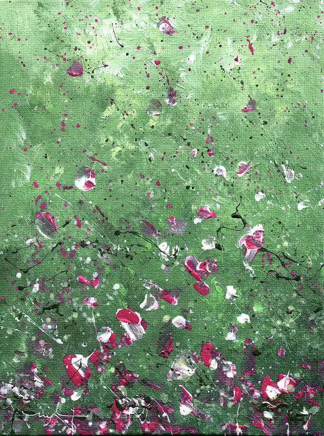 Petal Rain 04 Painting by Miki De Goodaboom