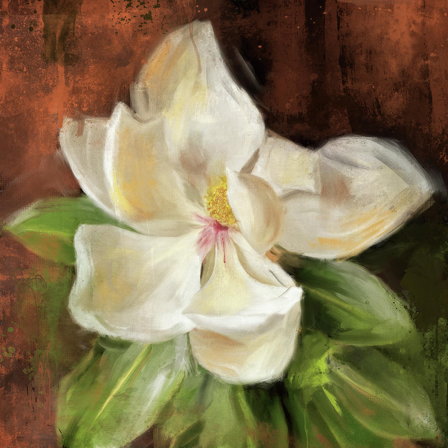 Petals of Light Magnolia Flower Painting by Jai Johnson