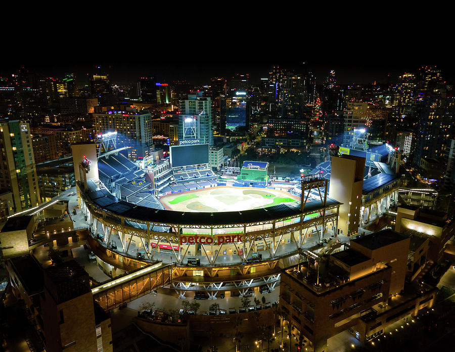 Petco Park at Night Photograph by Marquis Jones Fine Art America