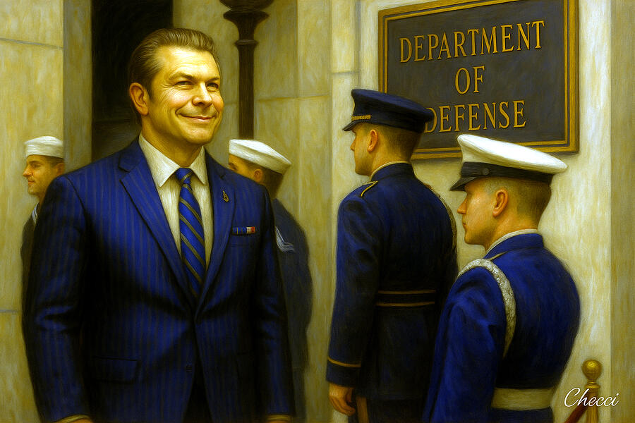 Pete Hegseth At Department Of Defence Digital Art by We The People Prints