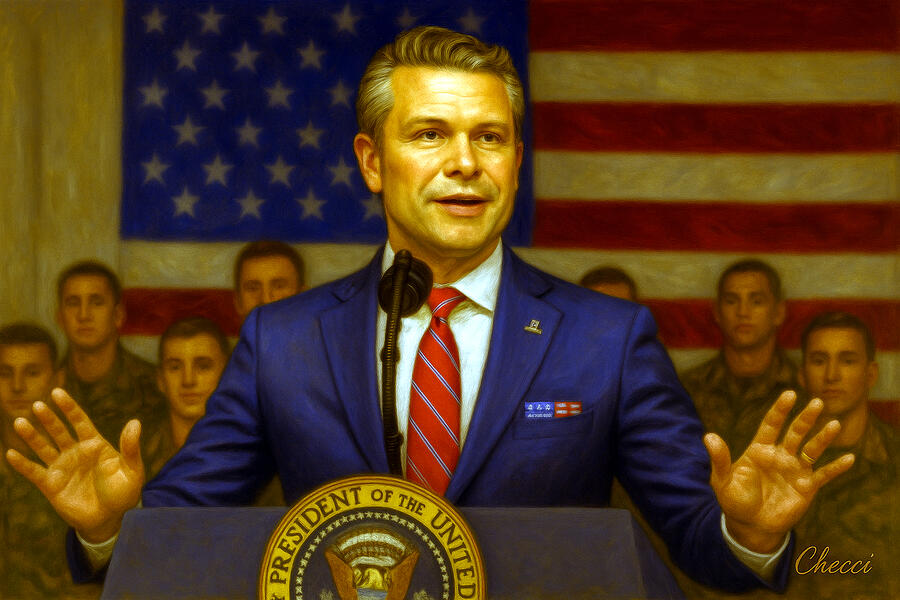Pete Hegseth At Donald Trump Event Digital Art by We The People Prints Pete Hegseth At Donald Trump Event Digital Art by We The People Prints