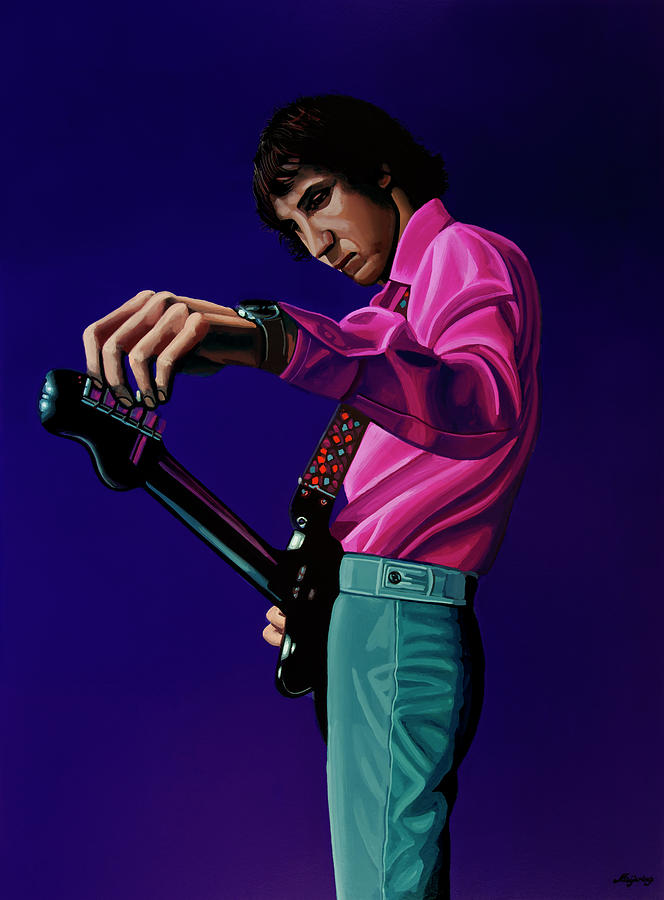 The Who Painting - Pete Townshend Painting by Paul Meijering