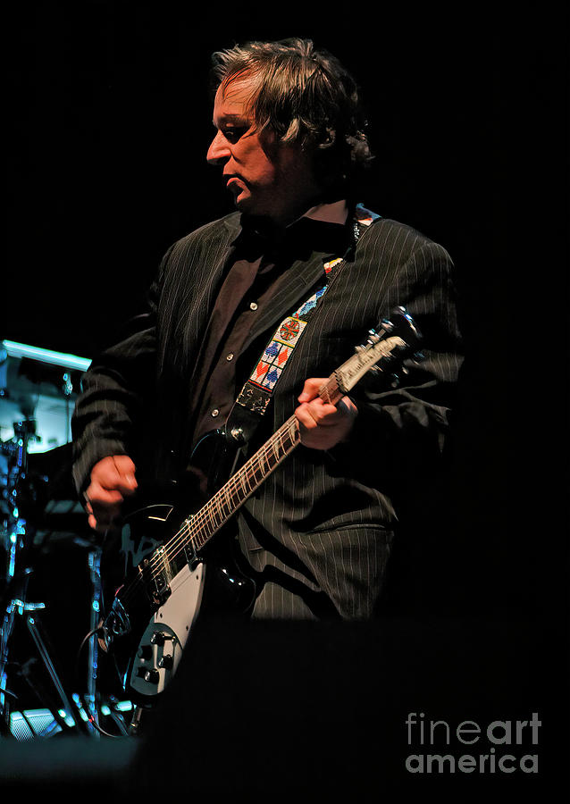 Peter Buck with R.E.M. Photograph by David Oppenheimer - Pixels