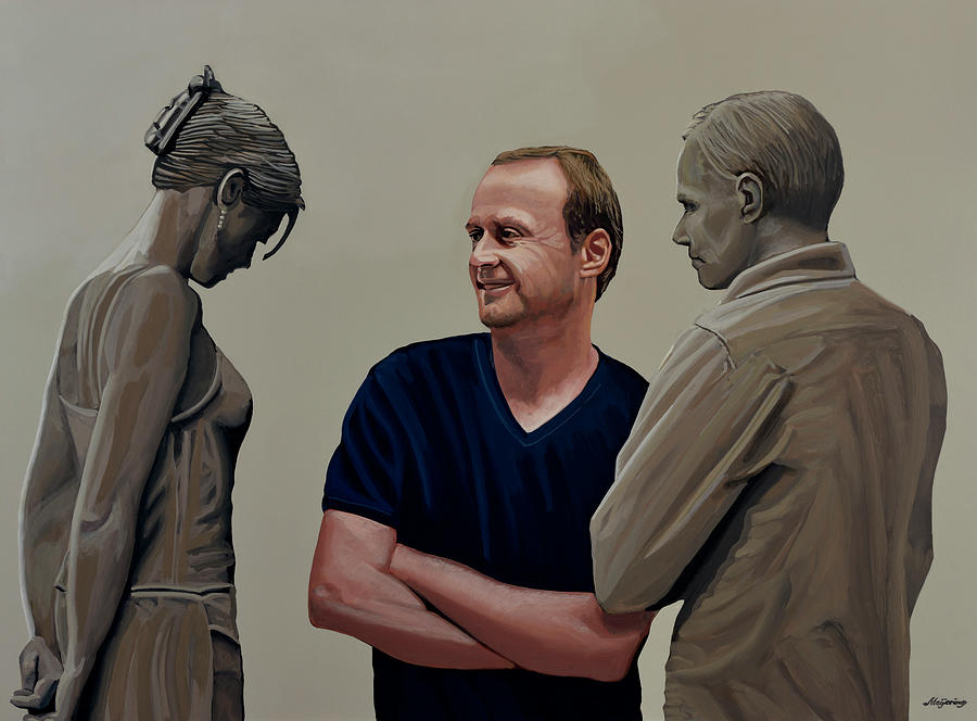 Celebrity Painting - Peter Demetz Painting by Paul Meijering