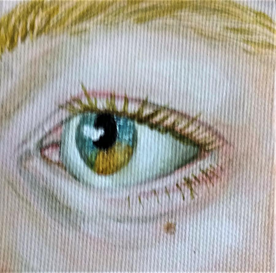 Peter eye Painting by Violet Jaffe