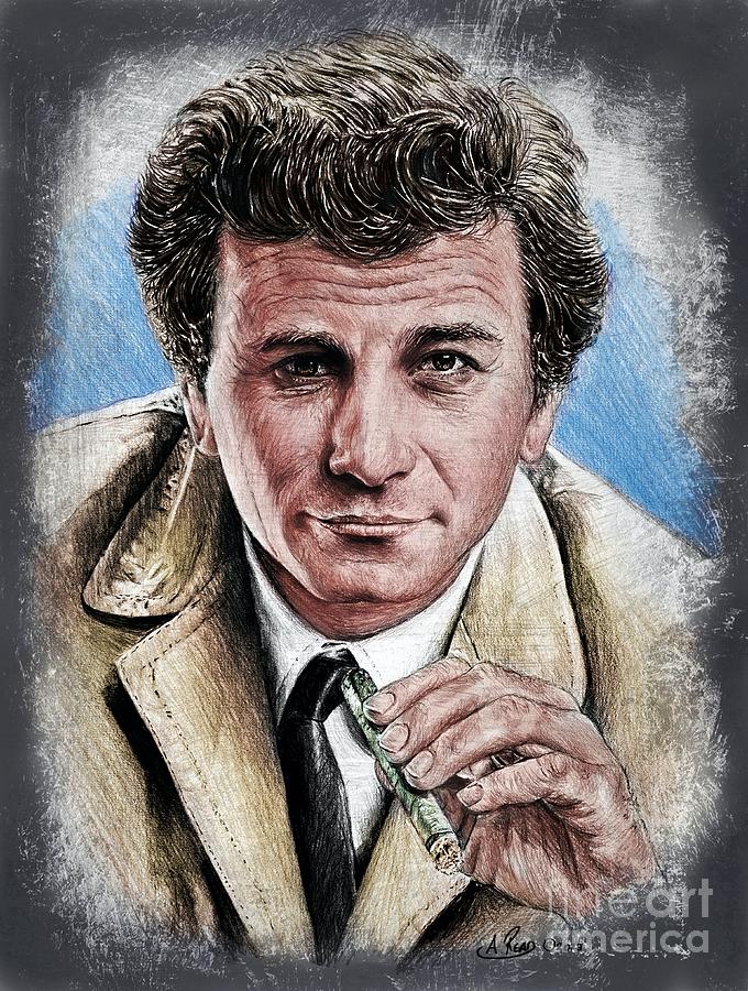 Peter Falk  Mixed Media by Andrew Read