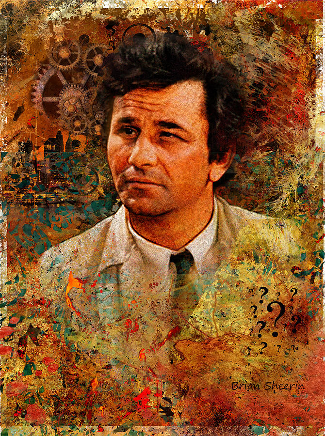 Peter Falk Digital Art by Brian Sheerin