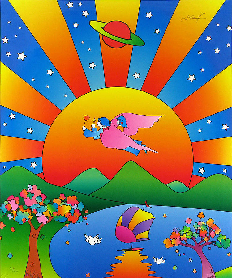 Peter Max Earth Day Pop Art Painting by Peter Max - Pixels