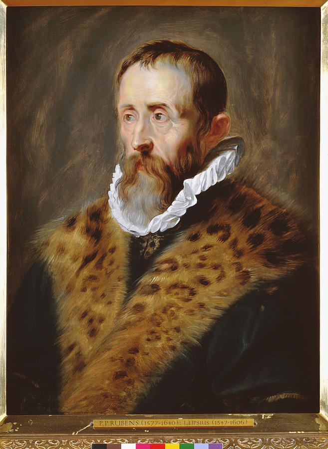 Vintage Painting - Peter Paul Rubens - Portrait of Justus Lipsius by Les Classics Vintage Painting - Peter Paul Rubens - Portrait of Justus Lipsius by Les Classics