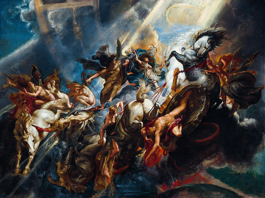 Peter Paul Rubens. The Fall of Phaeton Painting by Orca Art Gallery ...