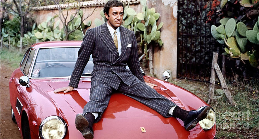 Peter Sellers and Ferrari 1960s Photograph by Retrographs