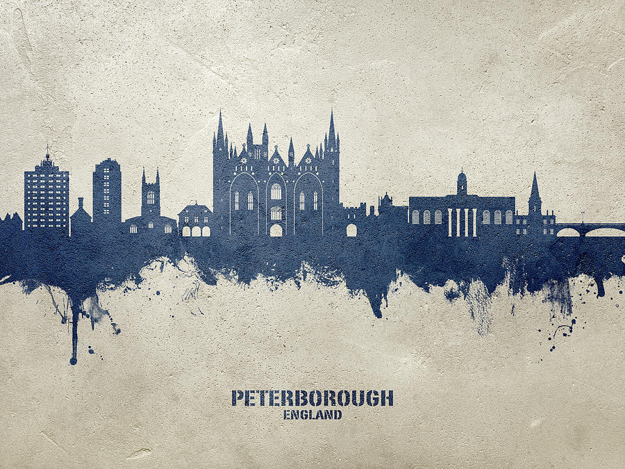 Peterborough England Skyline #95 Digital Art by Michael Tompsett