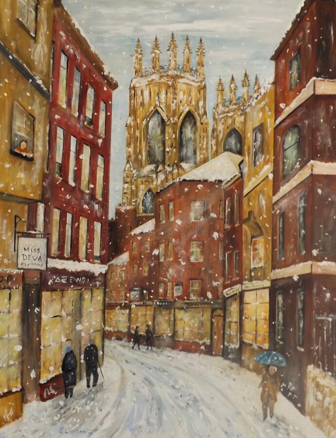 Winter Painting - Petergate by James Lancaster