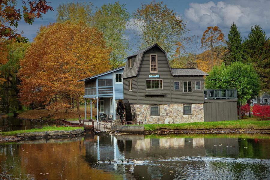 Peterson Mill in October in Saugatuck Photograph by Randall Nyhof