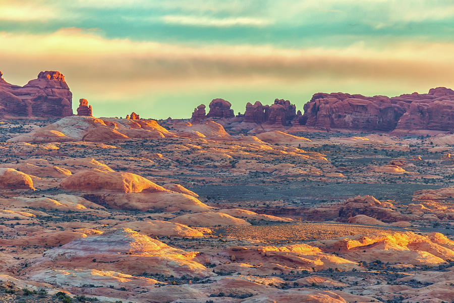 Petrified Sand Dunes at Sunrise Photograph by Marc Crumpler