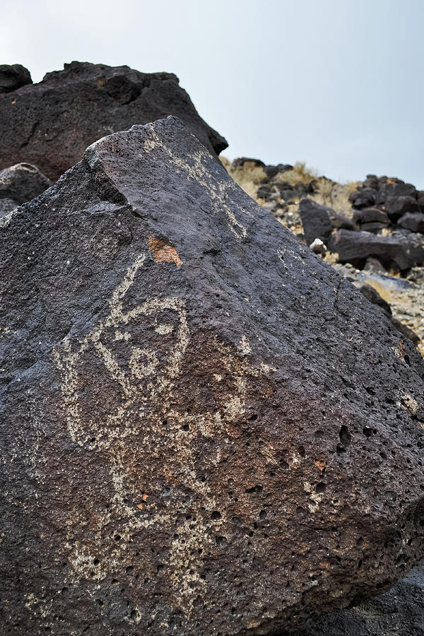 Petroglyph Canyon Figure New Mexico Photograph by Kyle Hanson