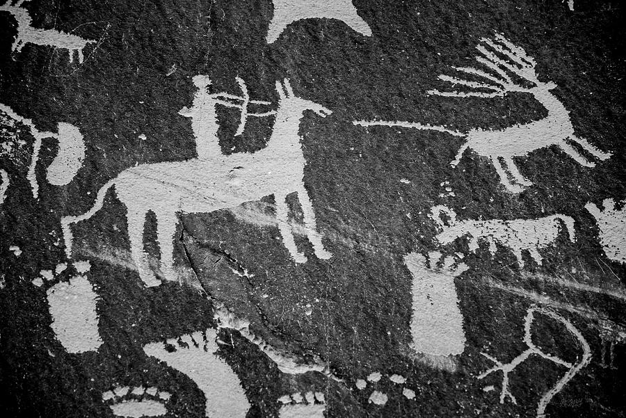 Petroglyph II BW Photograph by David Gordon