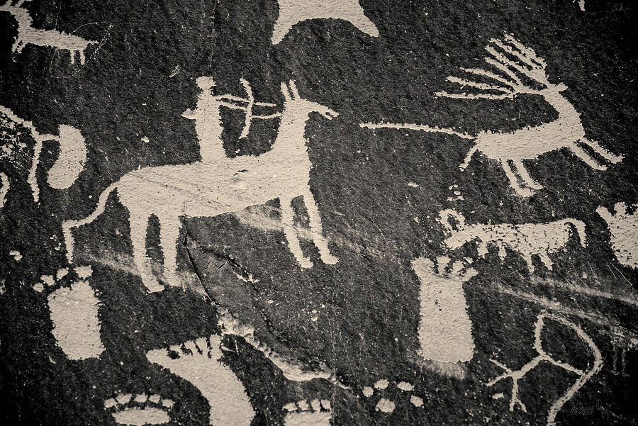 Petroglyph II Toned Photograph by David Gordon