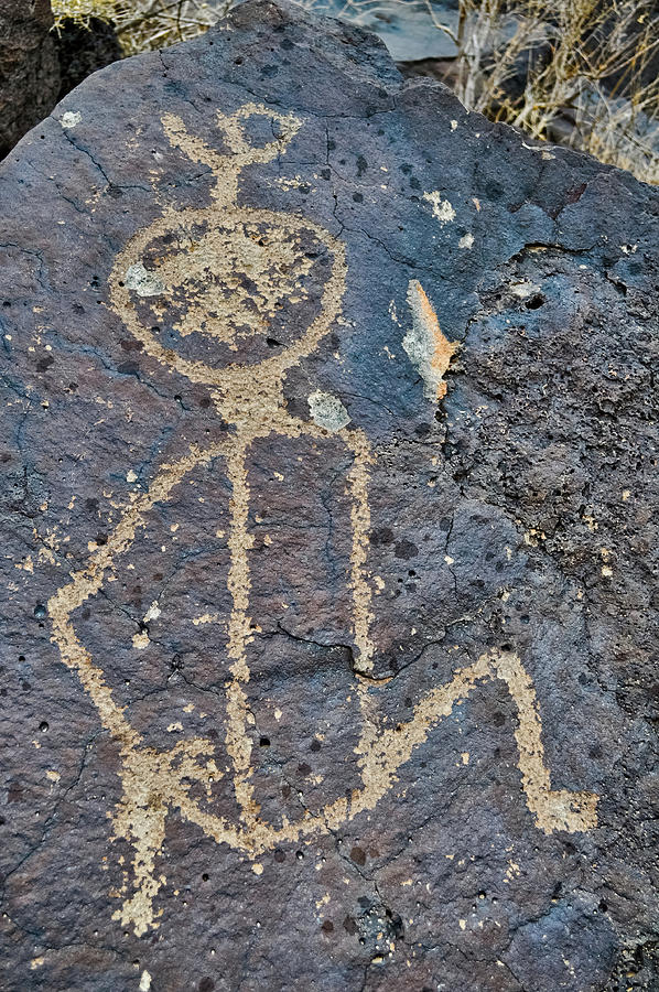 Petroglyph National Monument Art Figure Photograph by Kyle Hanson