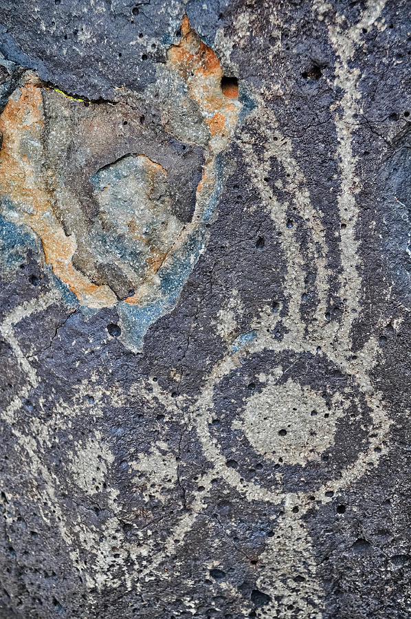 Petroglyph National Monument Art Figures Photograph by Kyle Hanson