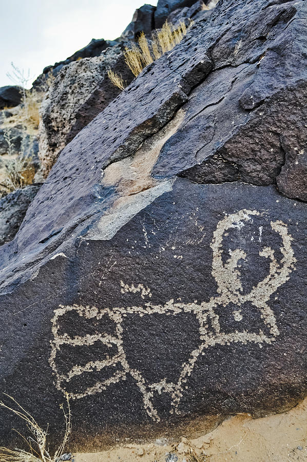 Petroglyph National Monument Figure Photograph by Kyle Hanson
