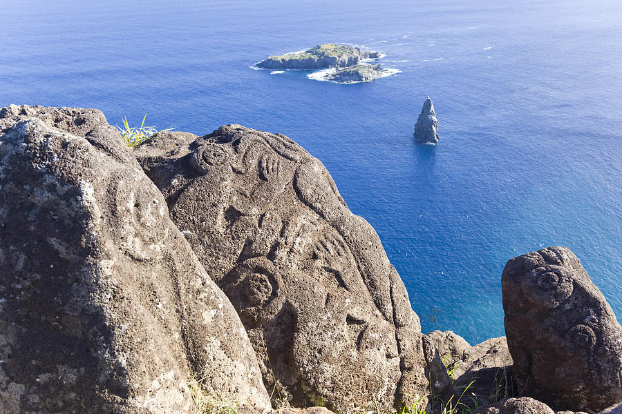 Petroglyph of birdman on Easter Island Chile Photograph by Grafissimo Petroglyph of birdman on Easter Island Chile Photograph by Grafissimo