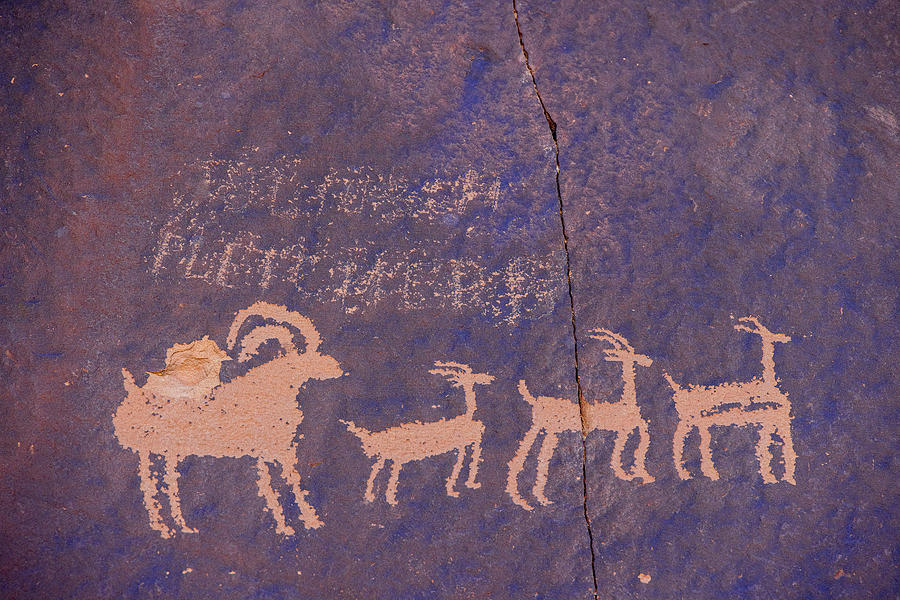 Petroglyphs of Mohab, Utah #1 Photograph by Patti Deters