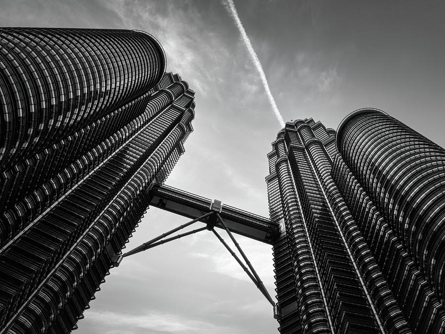Up Movie Photograph - Petronas Towers by Dave Bowman